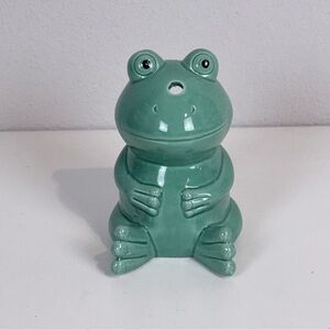 Green Ceramic Frog Tiki Mug Barware
